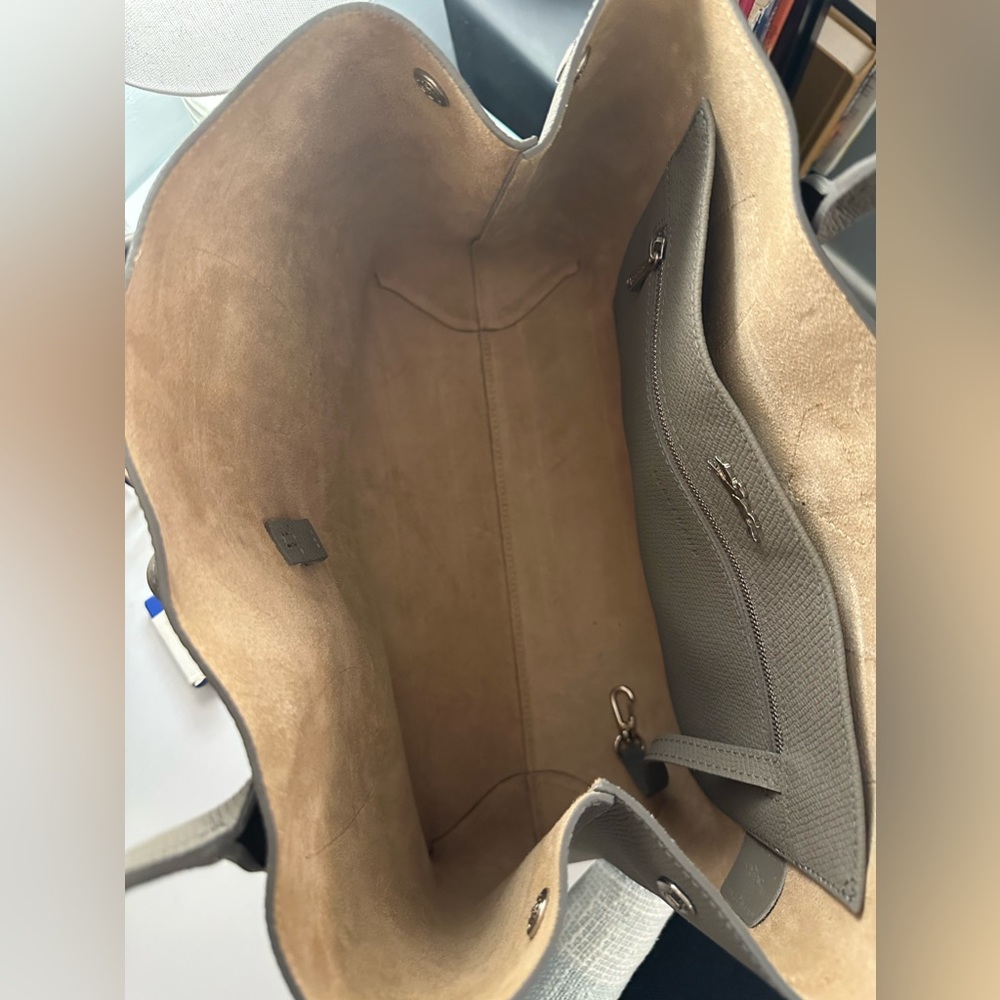 Grey Roseau Leather Tote Bag -never used, perfect condition, original dust bag. - Picture 11 of 14